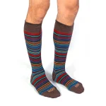 Dandy Street – shop online – accessori uomo calzini uomo cotone – calze da uomo in cotone multicolor – Stripes Brown