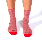 Dandy Street – shop online – accessori uomo calzini uomo cotone – Calzini da uomo con filo mulinato – Moulinè Red
